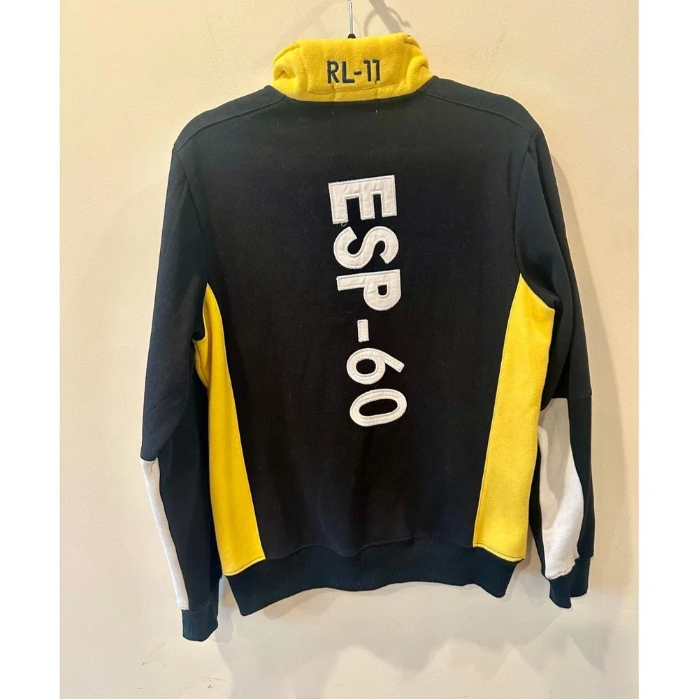 Vintage Polo Ralph Lauren Track Jacket Spain Zip Up Sweatshirt‎ 90s Sizing Below
